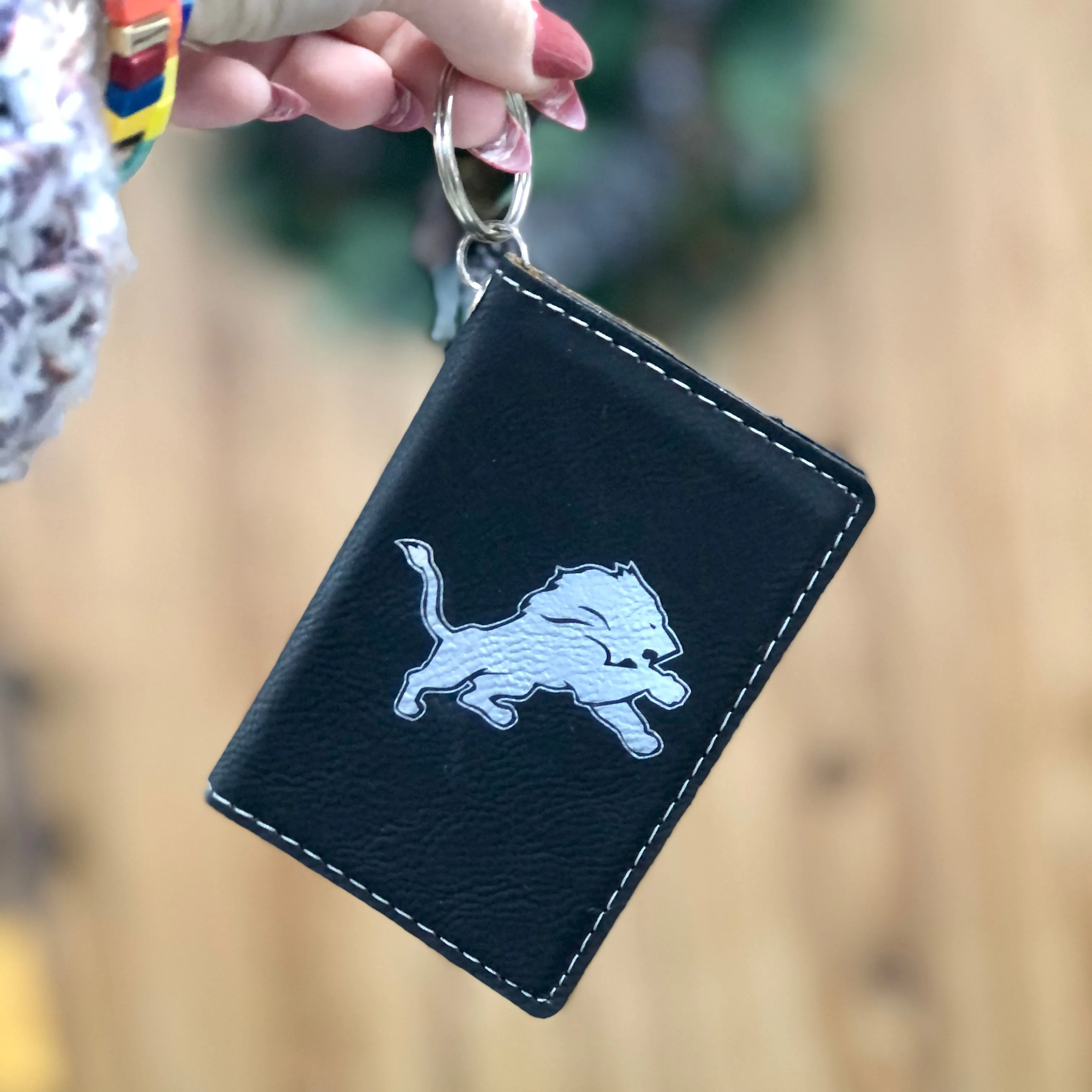 School Logo ID Holder Keychain Wallet