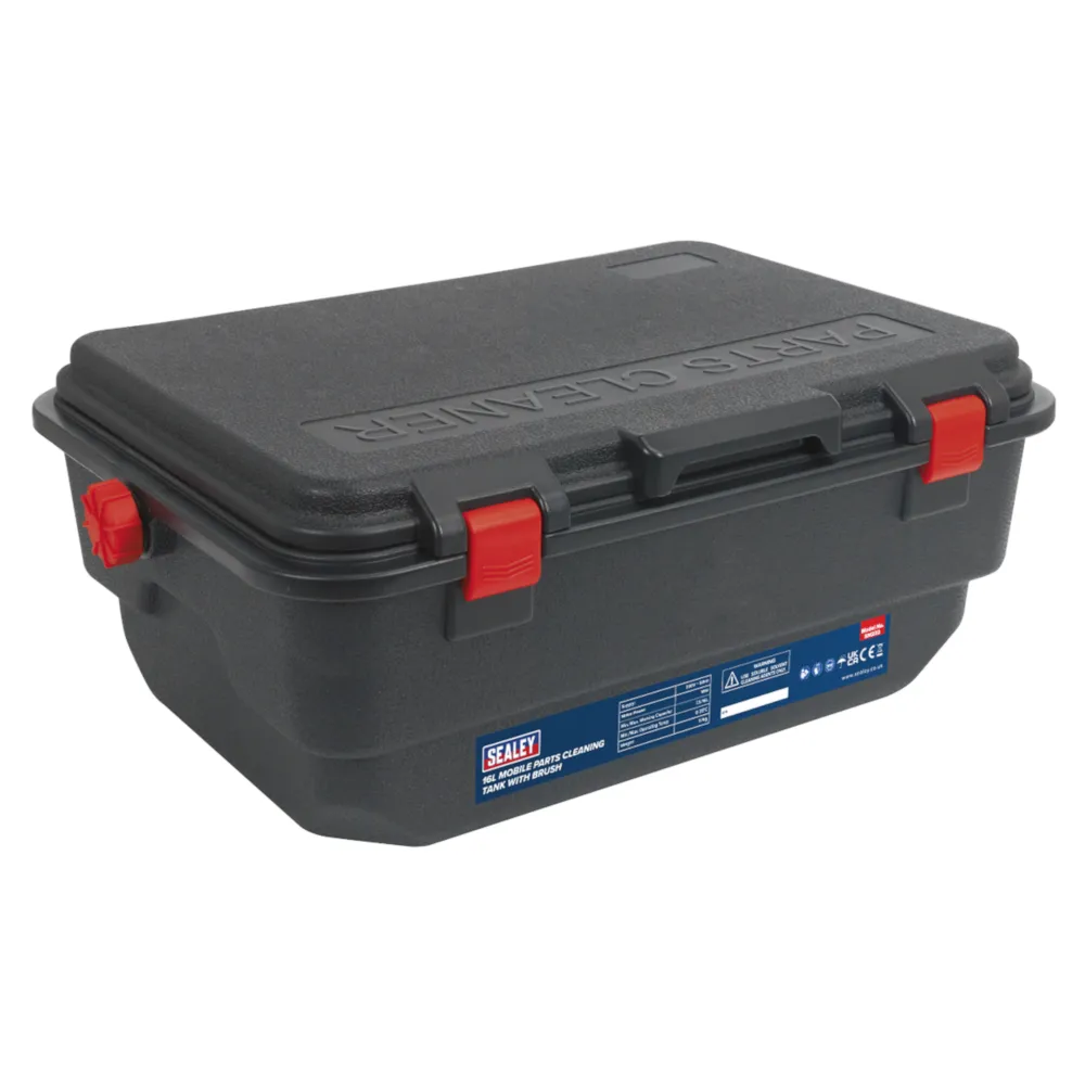 Sealey 16L Mobile Parts Cleaning Tank with Brush - B