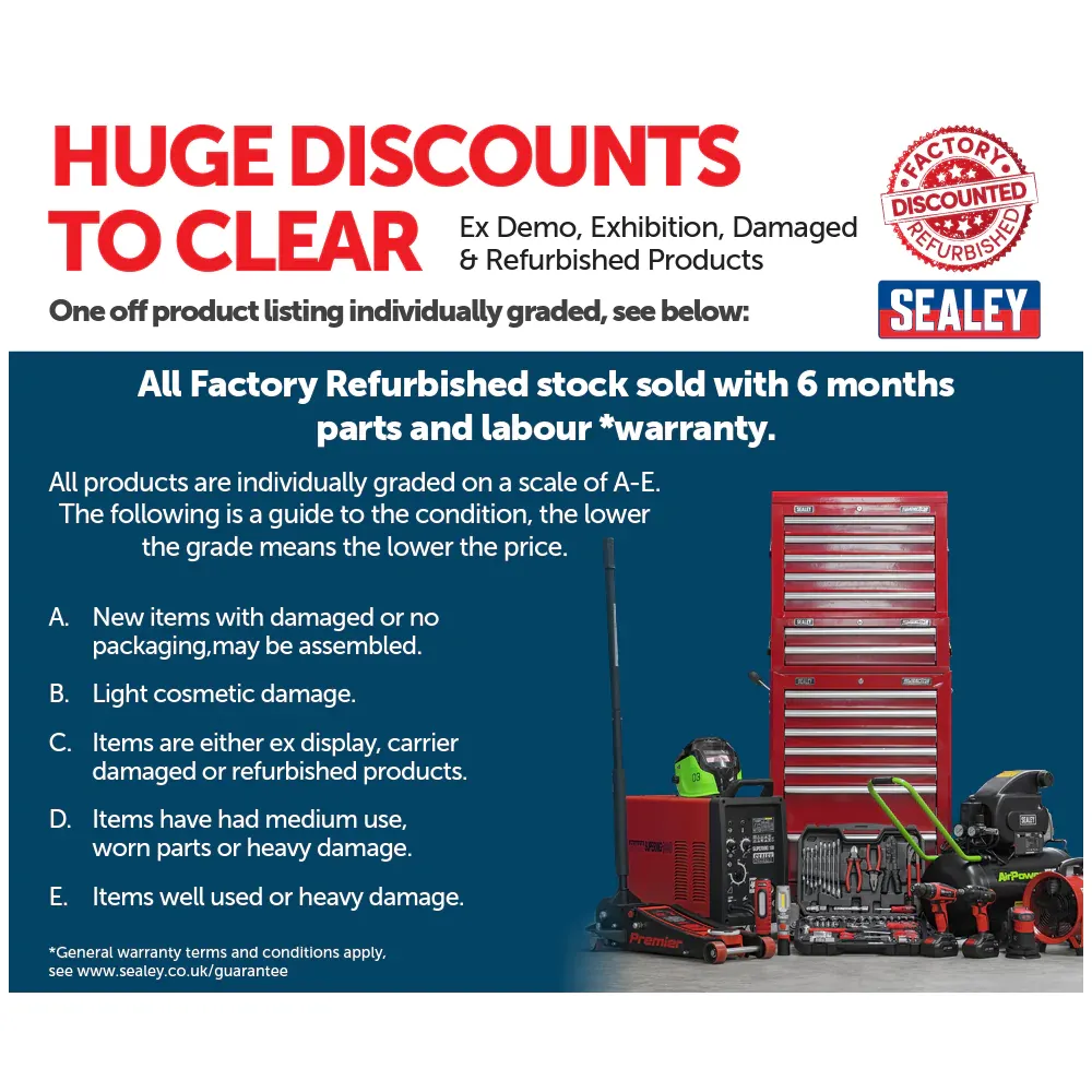 Sealey 30L Wet & Dry Vacuum Cleaner 1100W - B