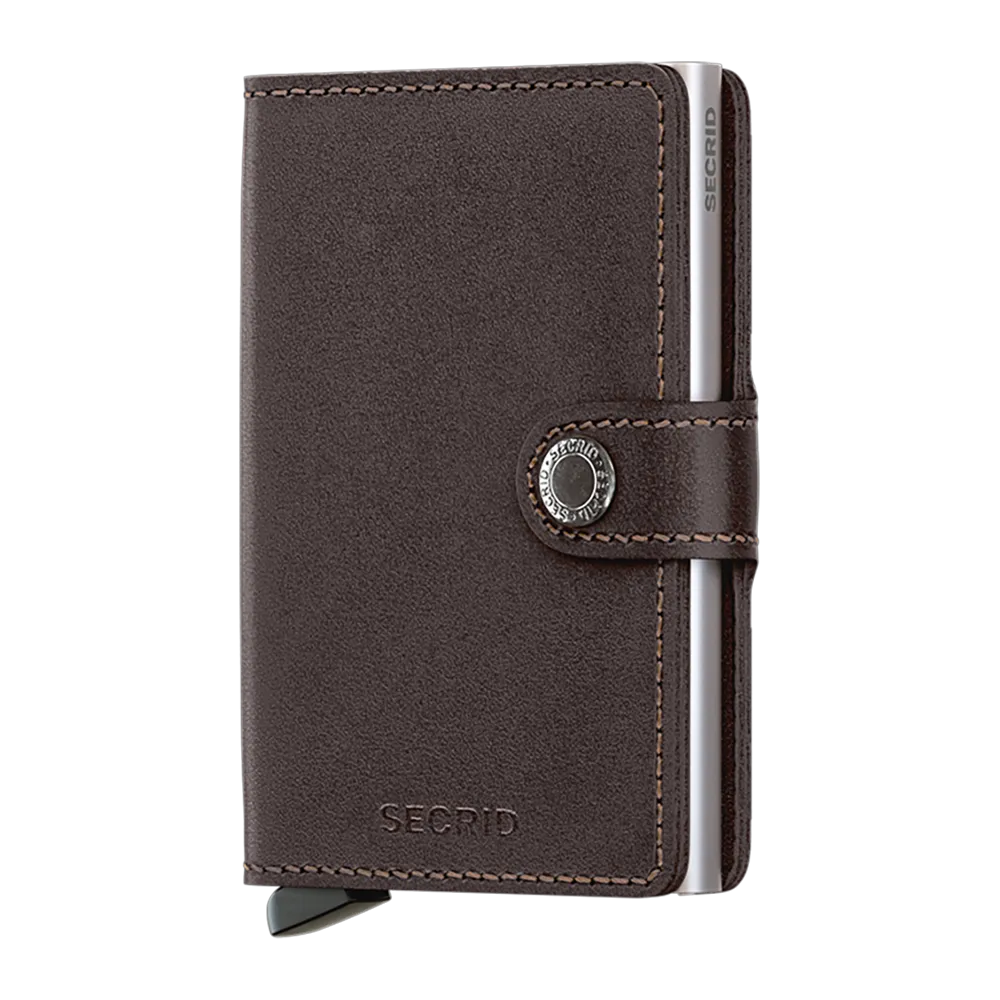 SECRID Miniwallet Leather - Original Dark Brown