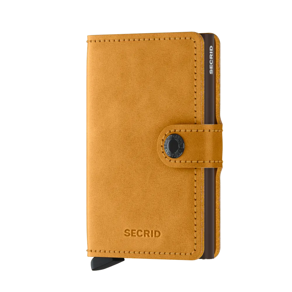 SECRID Miniwallet Leather - Vintage Ochre