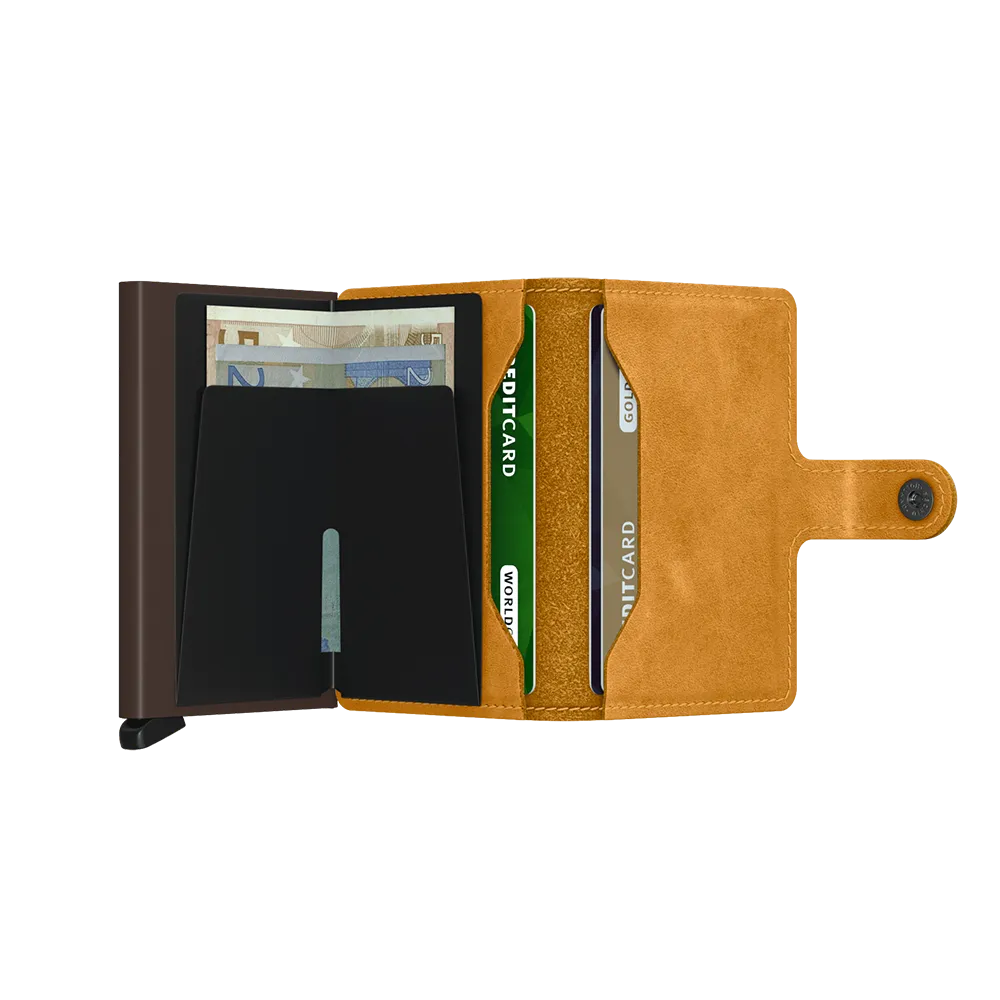 SECRID Miniwallet Leather - Vintage Ochre