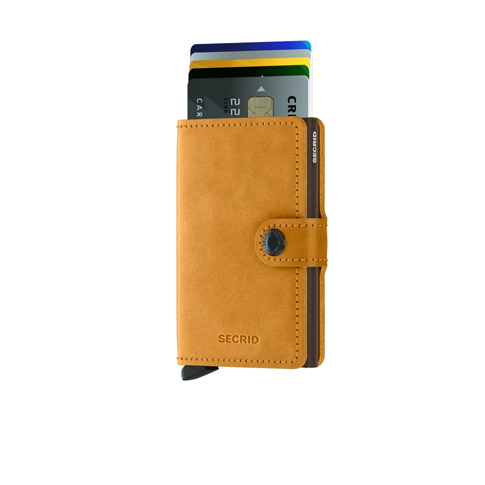 SECRID Miniwallet Leather - Vintage Ochre