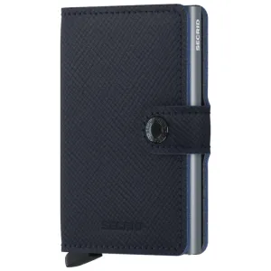 SECRID Miniwallet - Saffiano Navy