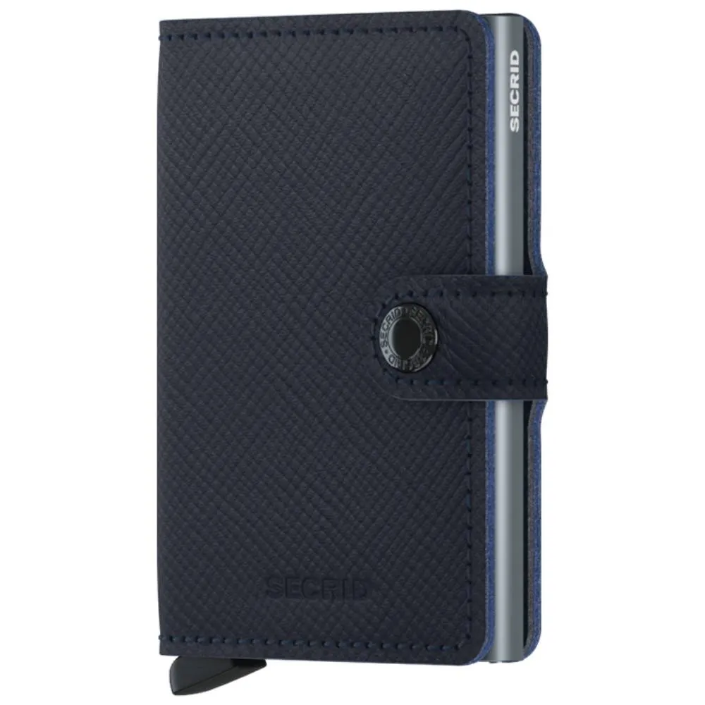 SECRID Miniwallet - Saffiano Navy