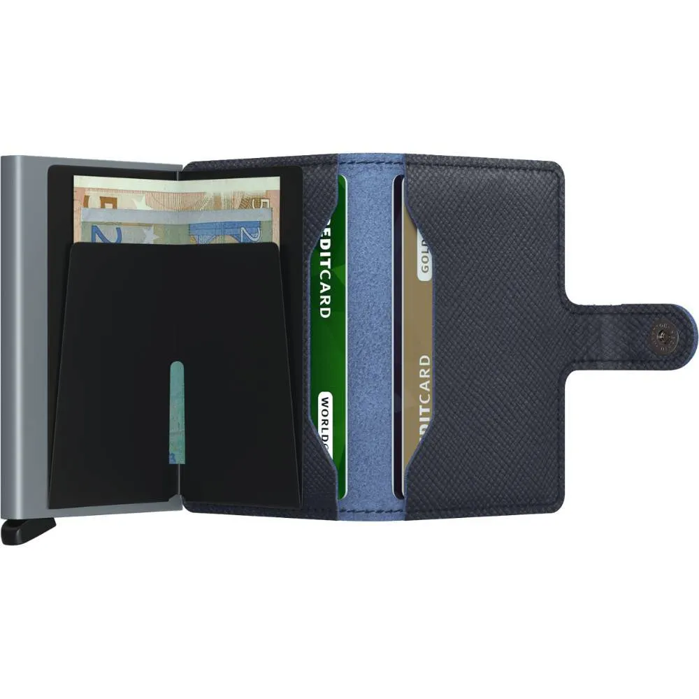 SECRID Miniwallet - Saffiano Navy