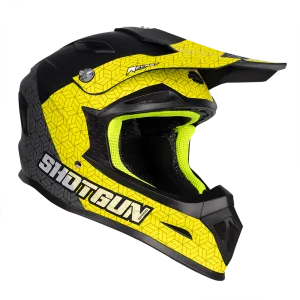 Sg1 Ultra  Prism Motorcycle Helmet Matt Black / Grey / Yellow