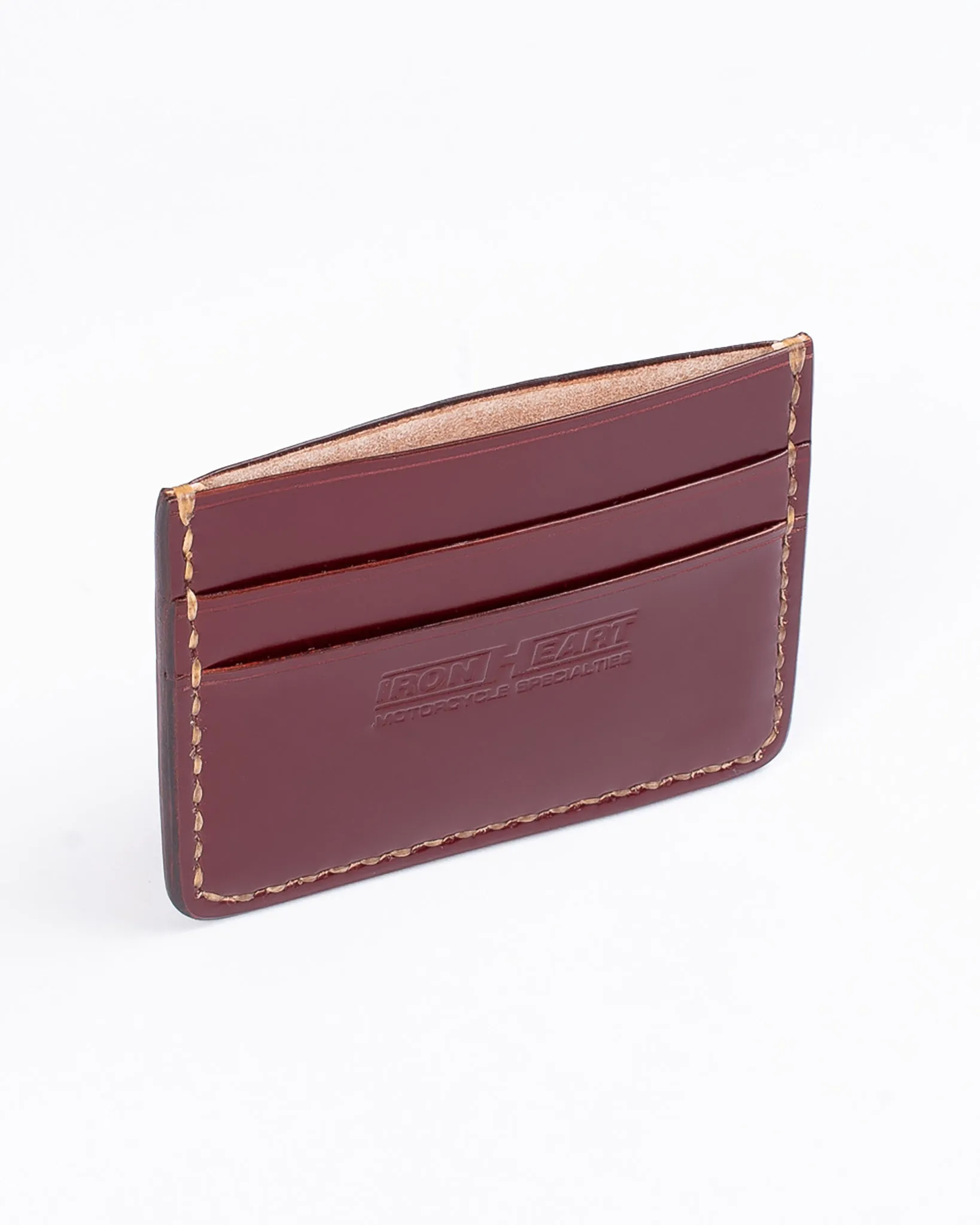 Shell Cordovan Card Holder - Oxblood