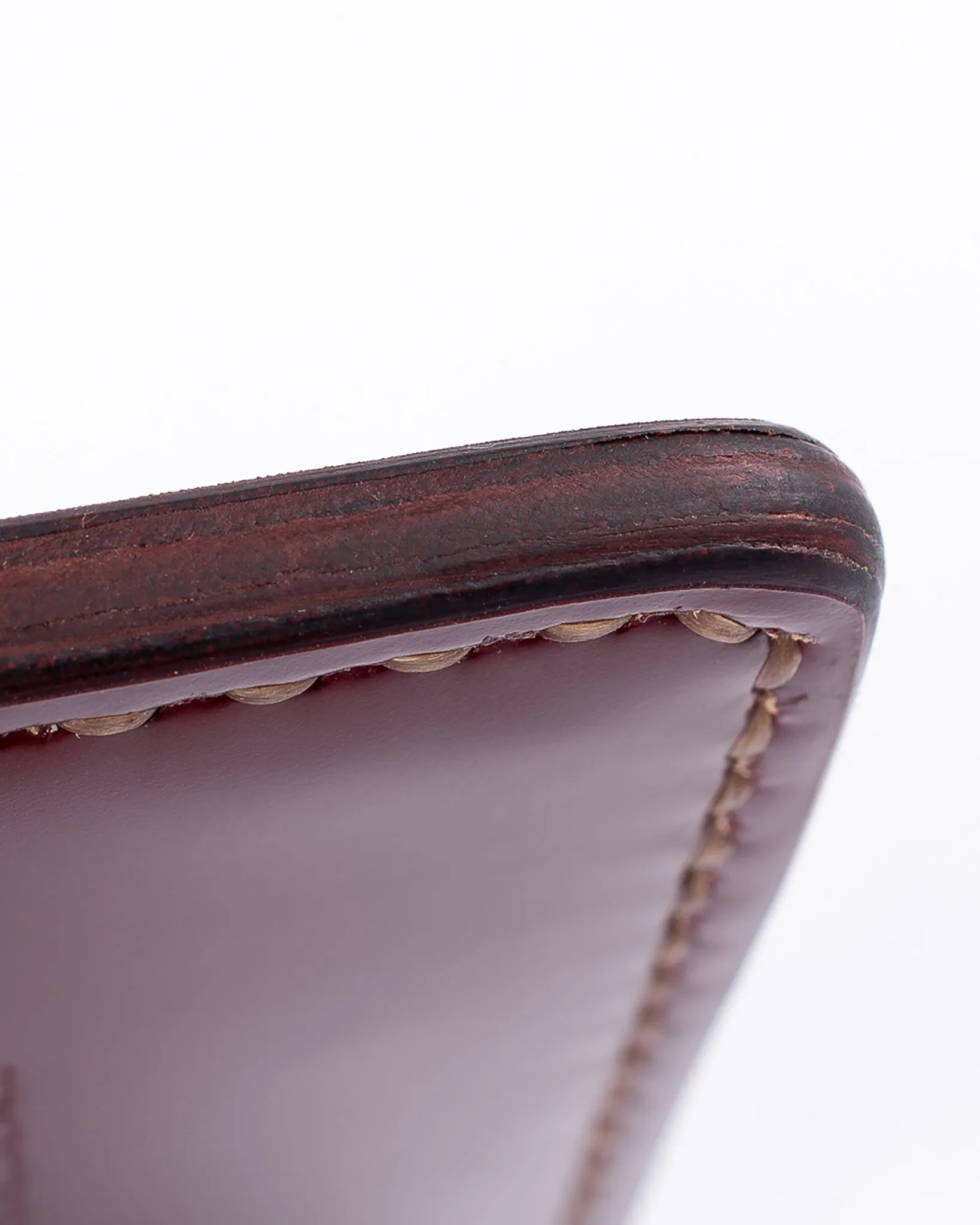 Shell Cordovan Card Holder - Oxblood