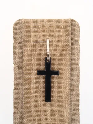 Silhouette Cross Key Ring