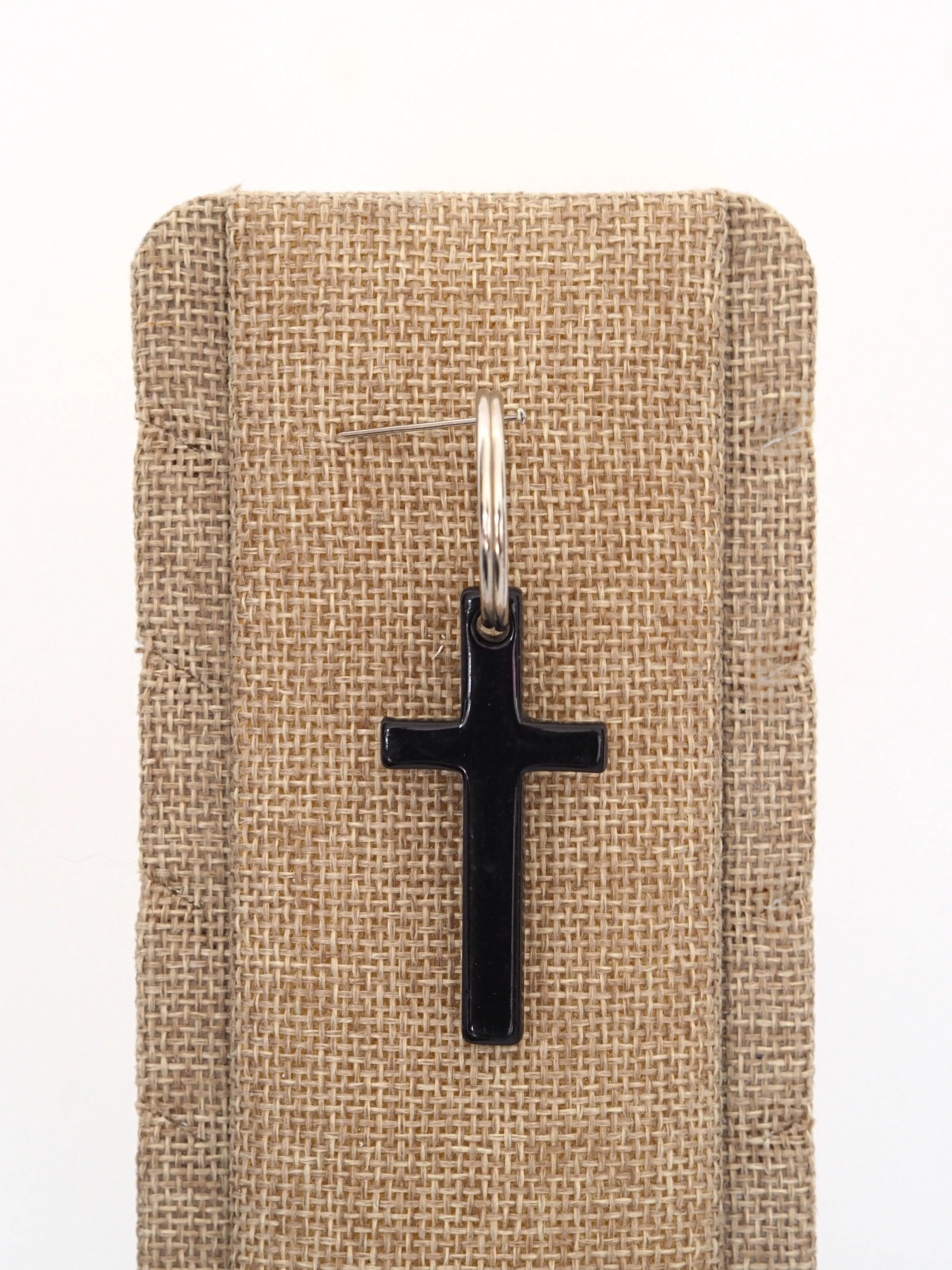Silhouette Cross Key Ring