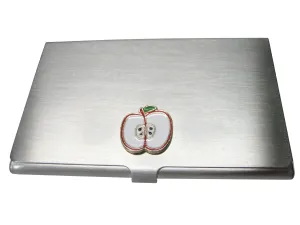 Sliced Apple Fruit Business Card Holder