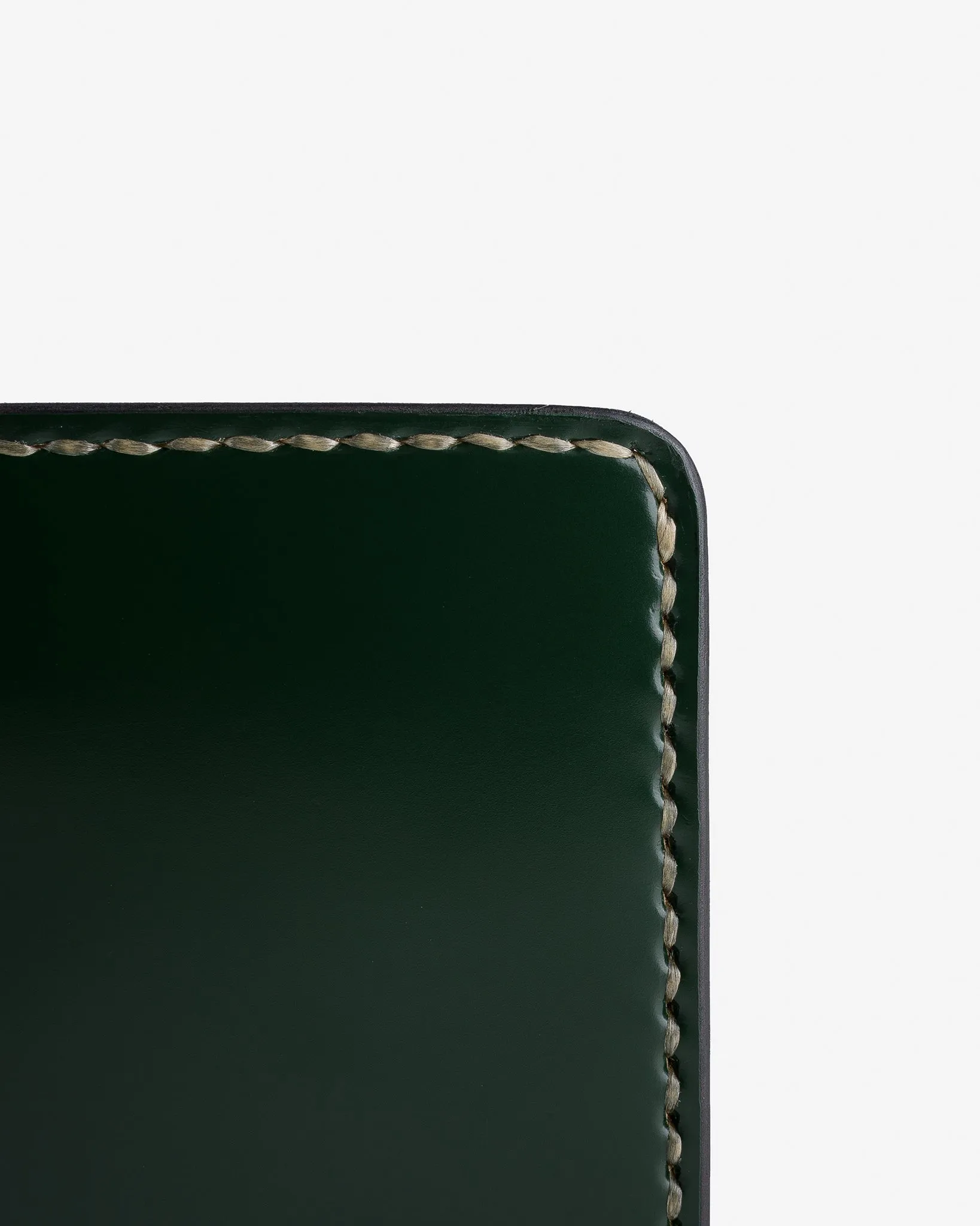Slimline Small Shell Cordovan Wallet - Green