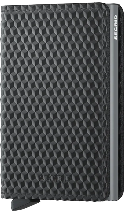 Slimwallet - Cubic Black-Titanium