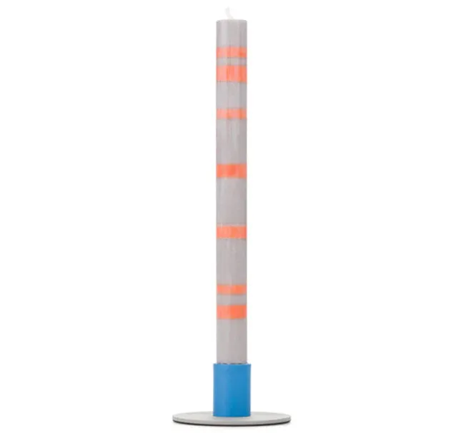 Small Candle Holder | Gull Grey & Nanking Blue