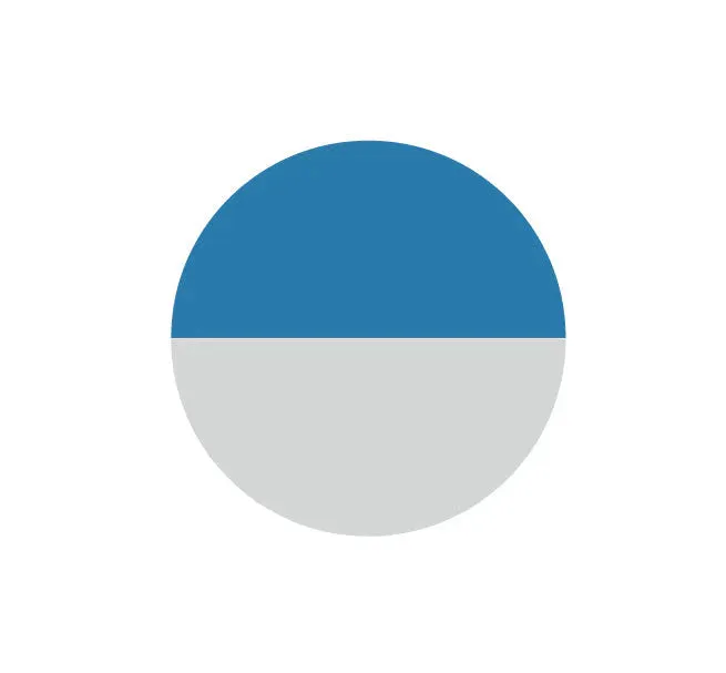 Small Candle Holder | Gull Grey & Nanking Blue