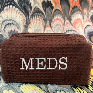 Small Chocolate Waffle Cosmetic Case