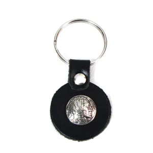 Small Round Key Ring- Indian Head Nickel