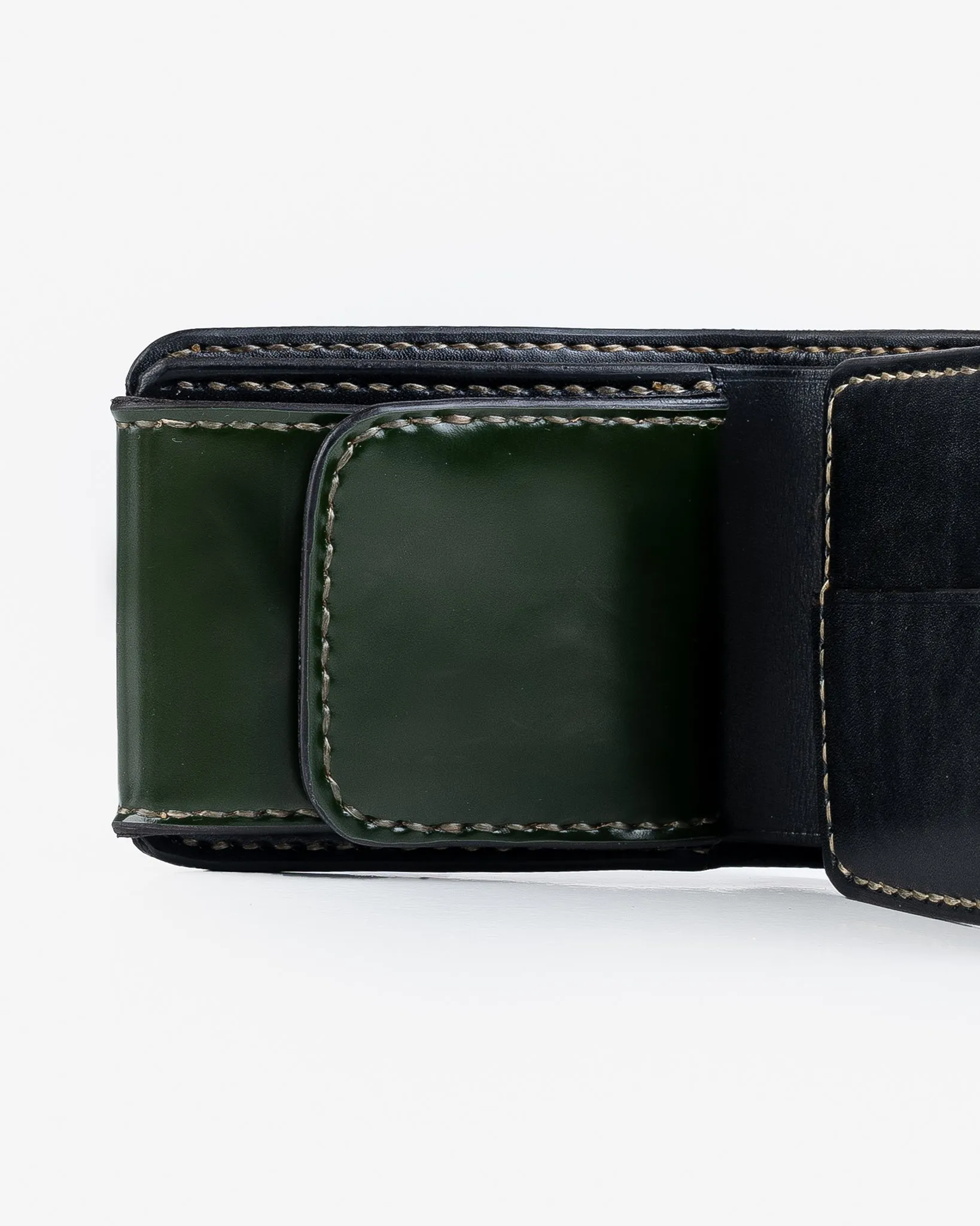 Small Shell Cordovan Wallet - Green