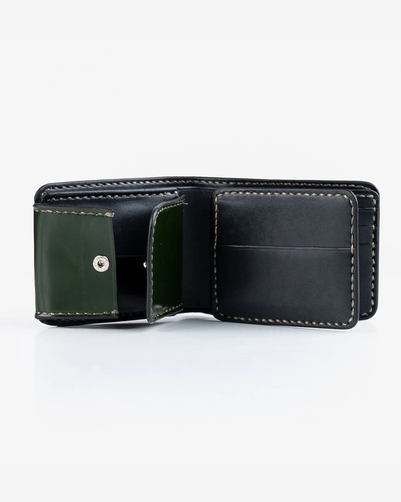 Small Shell Cordovan Wallet - Green