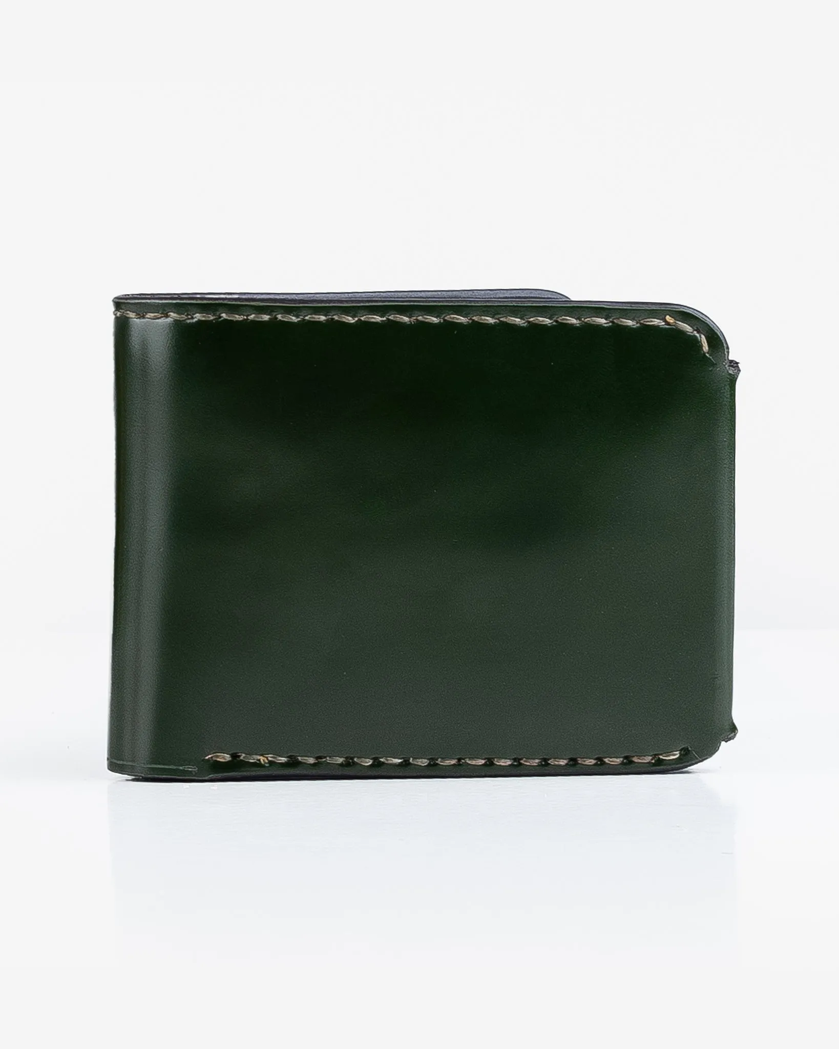 Small Shell Cordovan Wallet - Green