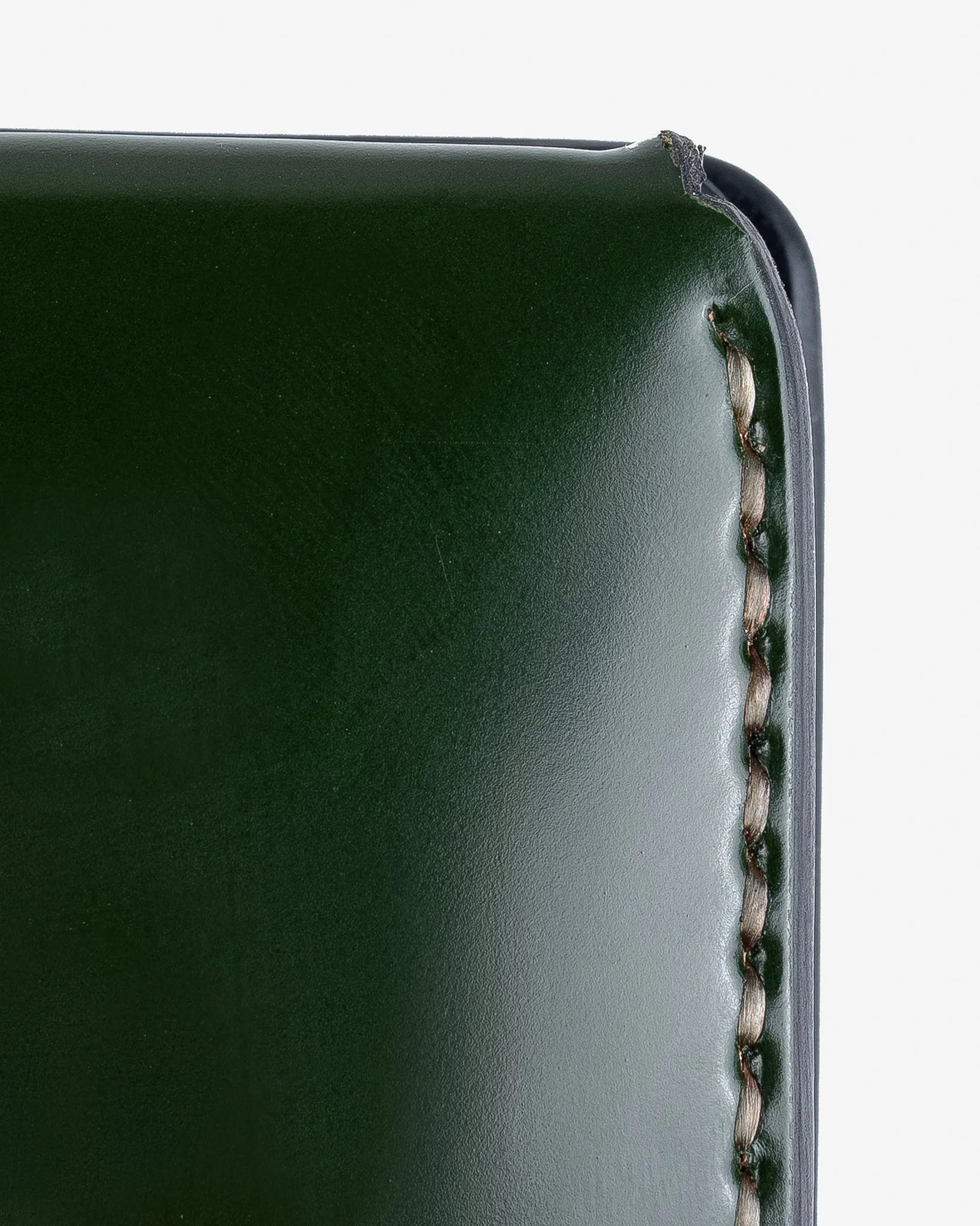 Small Shell Cordovan Wallet - Green