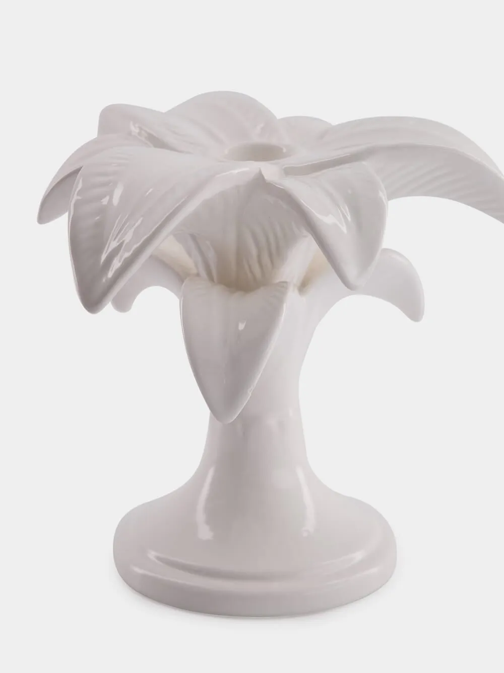 Small Sugar Cane Ceramic Candleholder