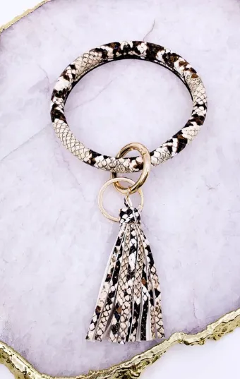 Snake Tassel Key Ring