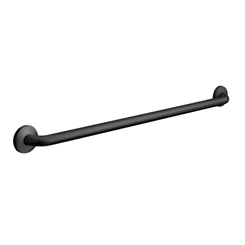 Snap Flange (1-1/2" O.D) - Matte Black - Straight Grab Bar, 36” ASI 3801-36-41