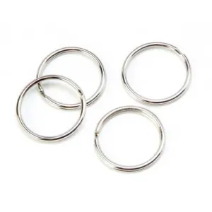 Split Rings 22mm Silver 5pc