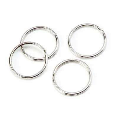 Split Rings 22mm Silver 5pc