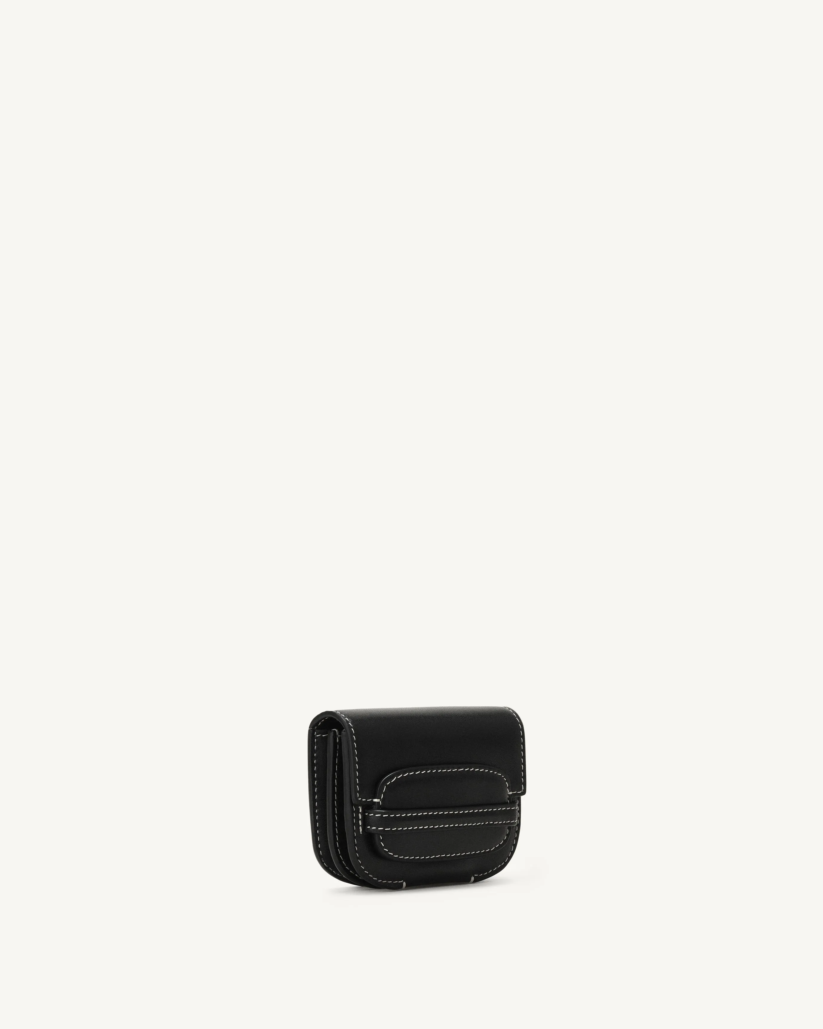Sport Card Case in Black Leather