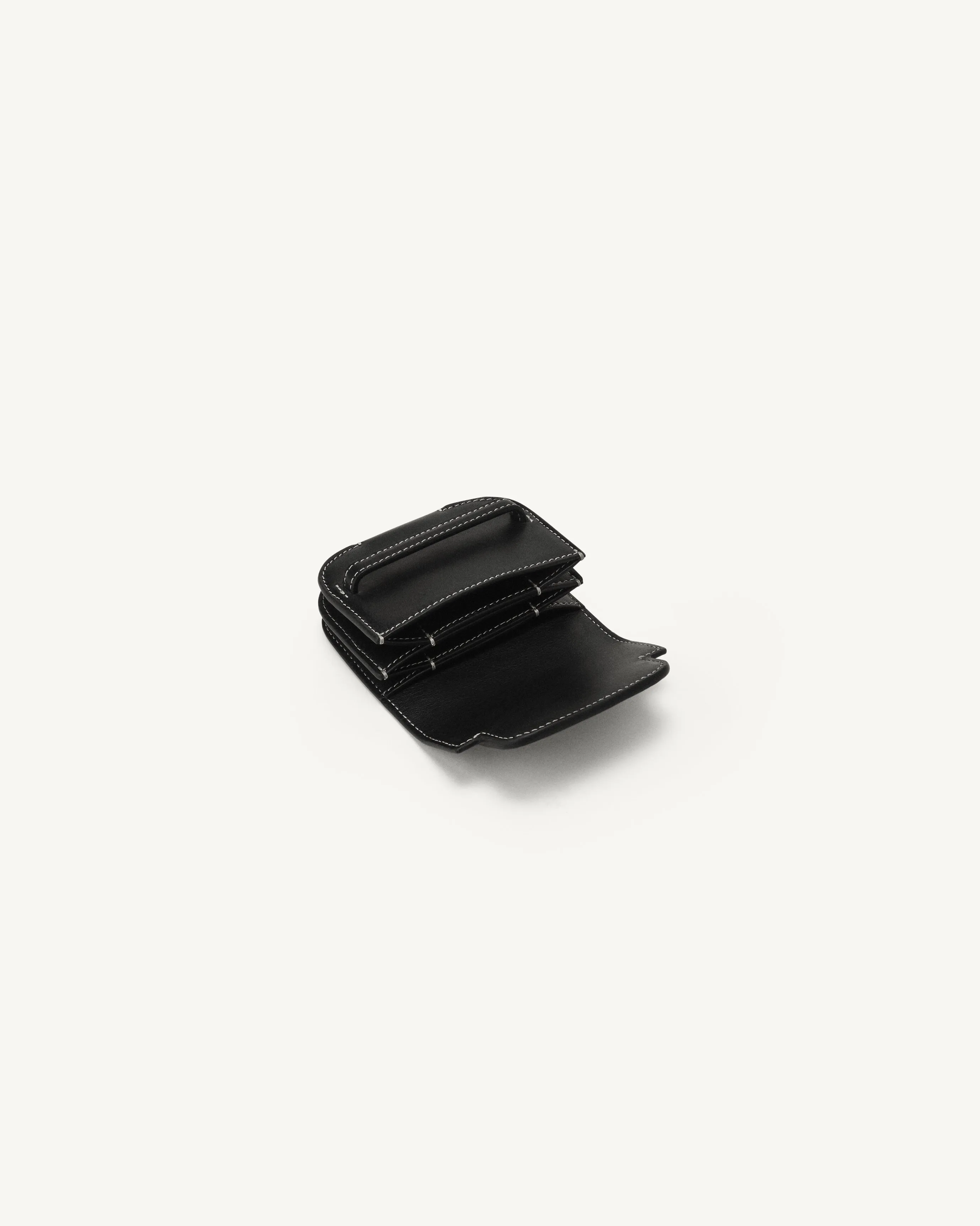 Sport Card Case in Black Leather