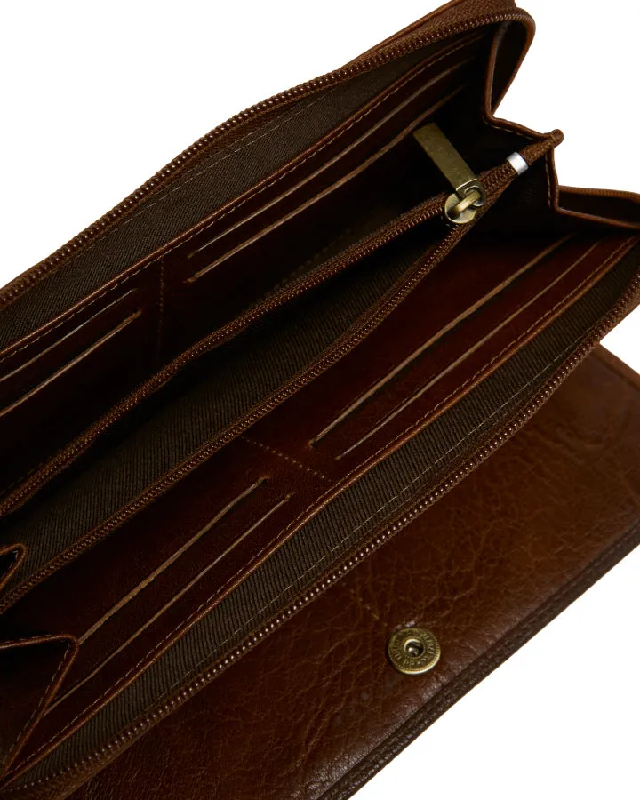 Statesman Ladies Purse Brown