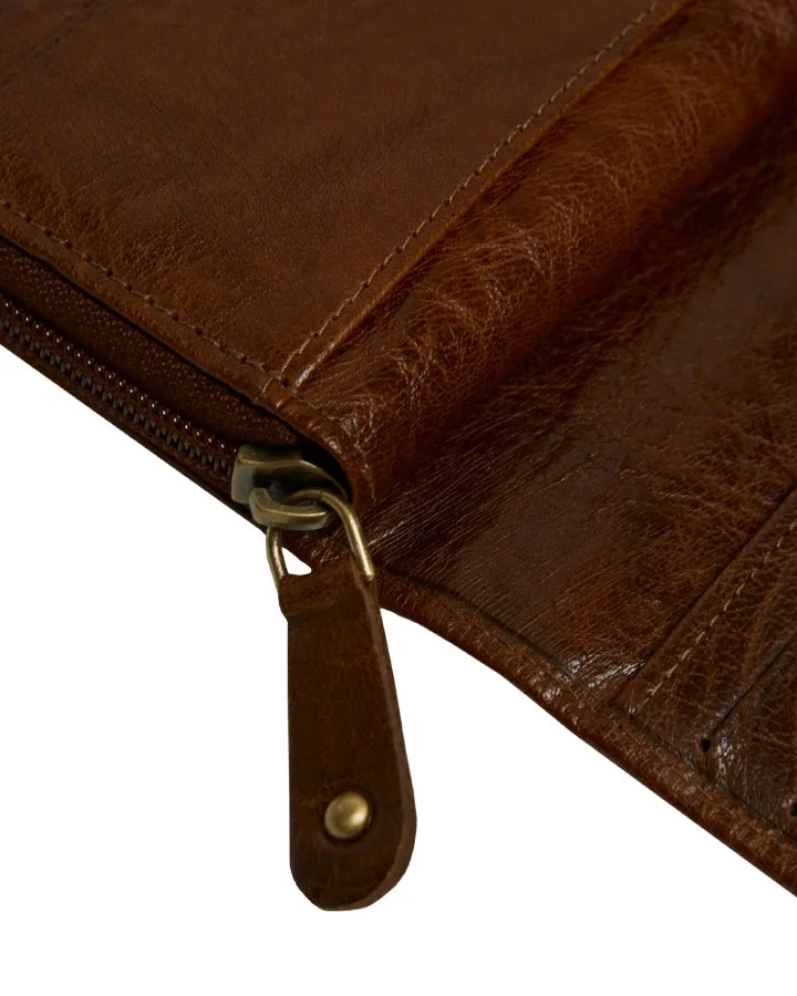 Statesman Ladies Purse Brown