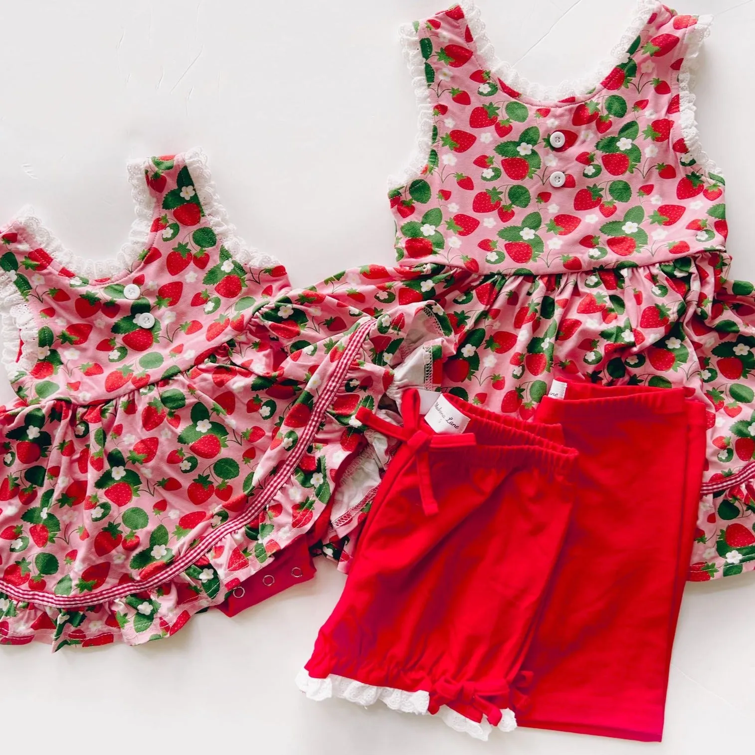 Strawberry Shortcake Skirted Romper Adele
