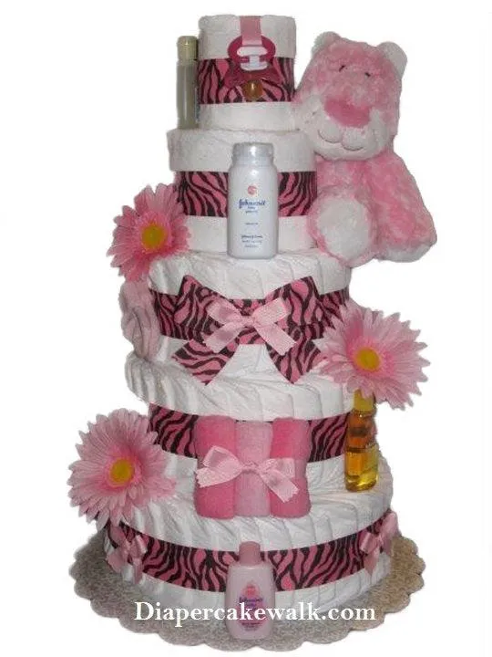 Sweet Safari Leopard Diaper Cake