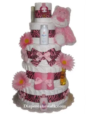 Sweet Safari Leopard Diaper Cake