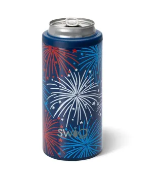 Swig Skinny Can Cooler - Fireworks