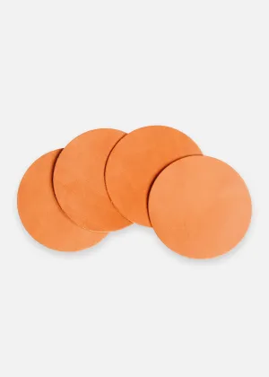 Tan Tangerine Coaster Set in Latigo