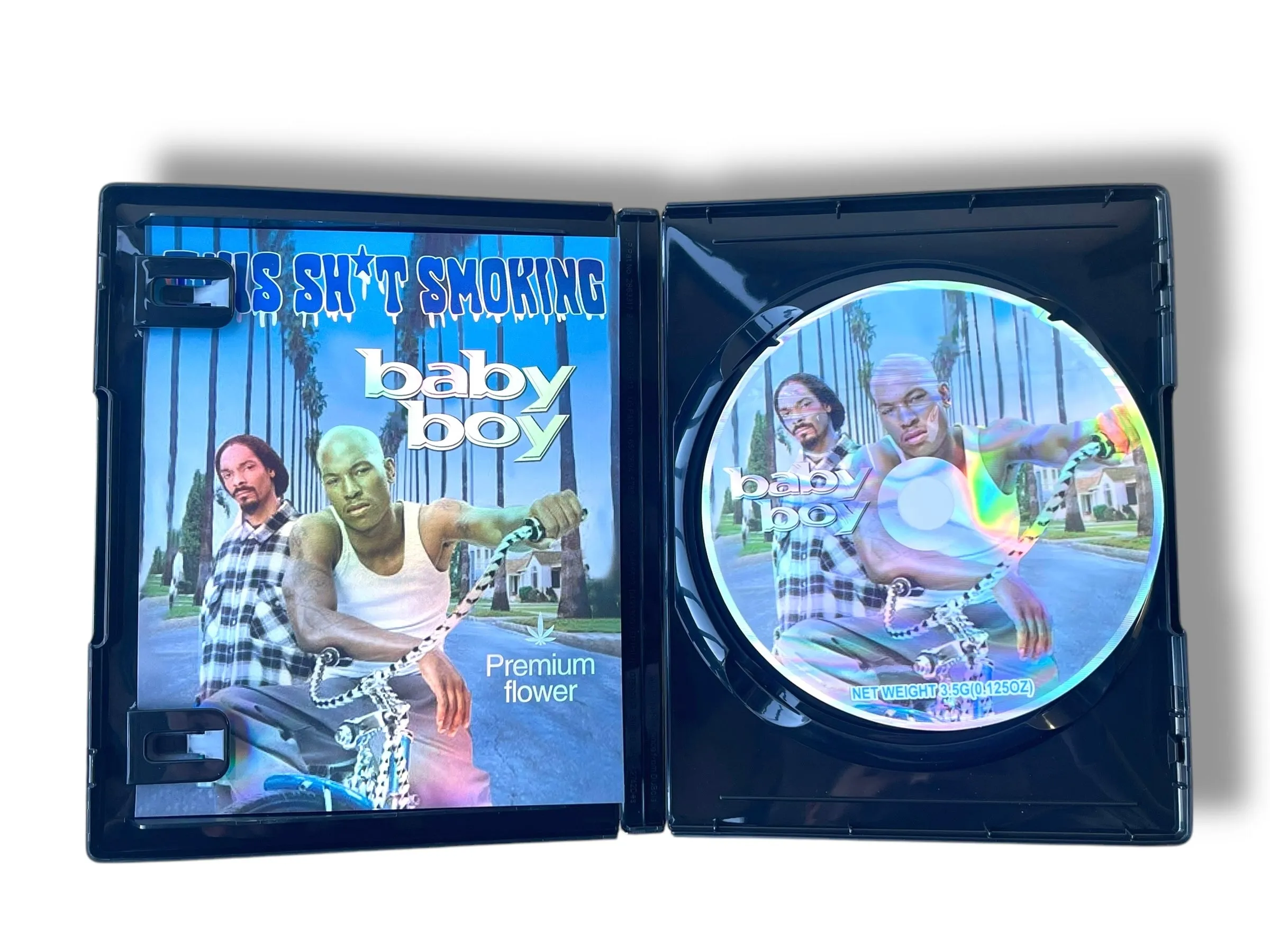 This Shit Smoking Baby Boy CD Cases With Mylar Bag 3.5 Grams