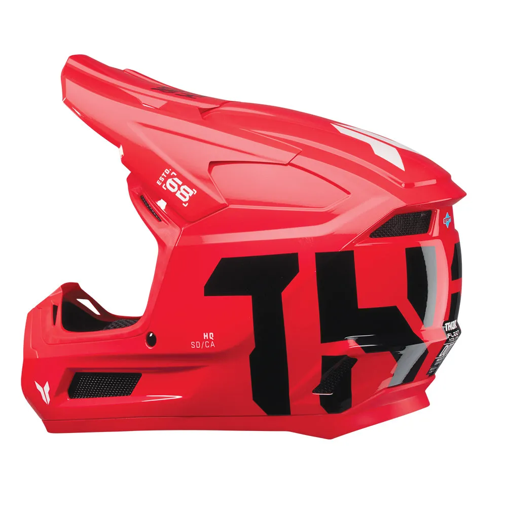 Thor Helmet Fleet Forge Red Youth