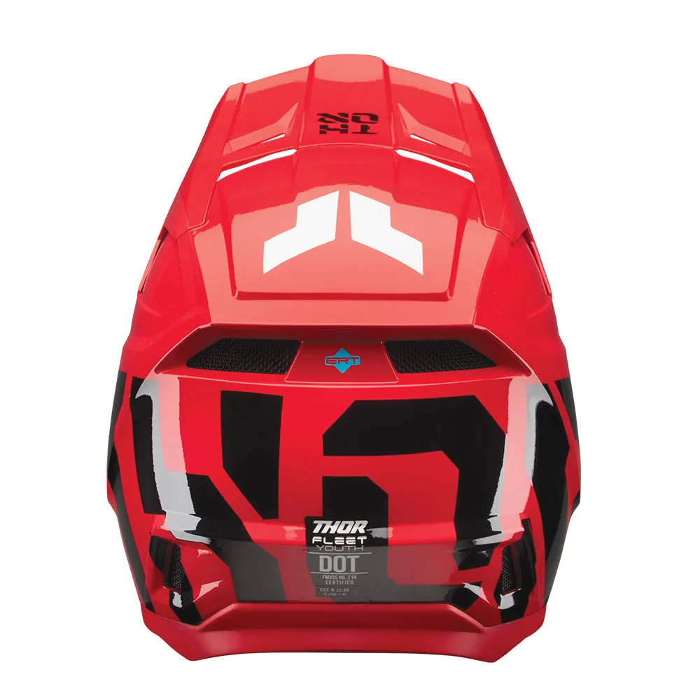 Thor Helmet Fleet Forge Red Youth