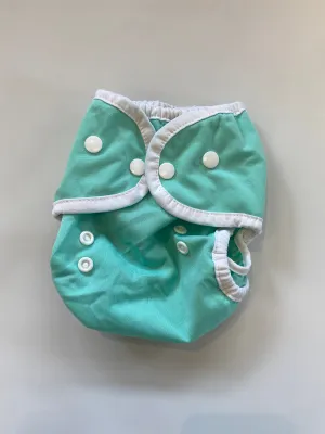 Thrifted Thirsties Duo Wrap - Snaps - Moss (EUC)