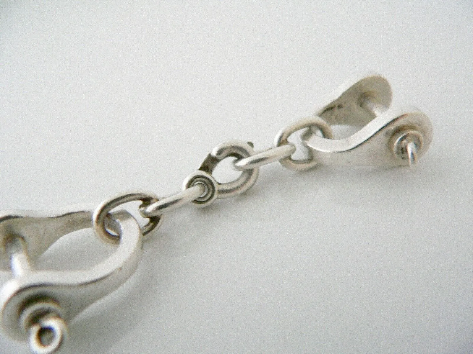 Tiffany & Co Silver Shackle Double Valet Key Ring Keyring Keychain Gift Love
