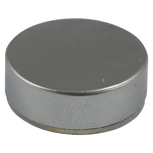 TIMCO Threaded Screw Caps Solid Brass Satin Chrome - 14mm (4pcs)