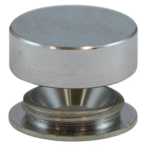 TIMCO Threaded Screw Caps Solid Brass Satin Chrome - 14mm (4pcs)