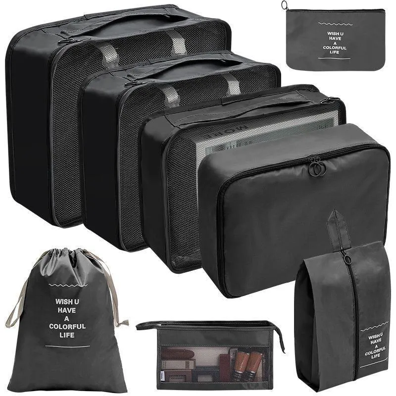 Travel Luggage Organiser Set 8PCS 6Colours Storage Bags