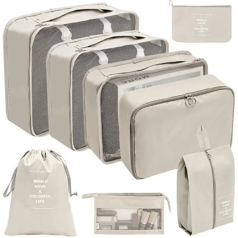 Travel Luggage Organiser Set 8PCS 6Colours Storage Bags