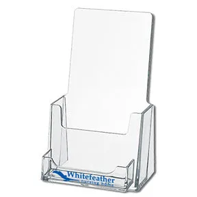 Tri-Fold Holders With Biz Pocket - Clear